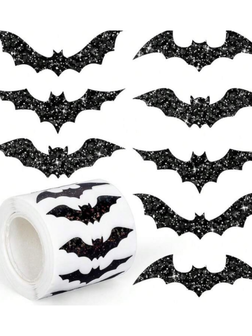 500 Halloween Pumpkin, Ghost or Bat Stickers - Picture 4 of 4